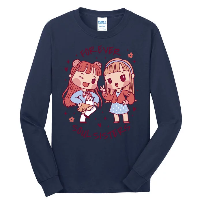 Forever Soul Sisters Chibi Friends Tall Long Sleeve T-Shirt