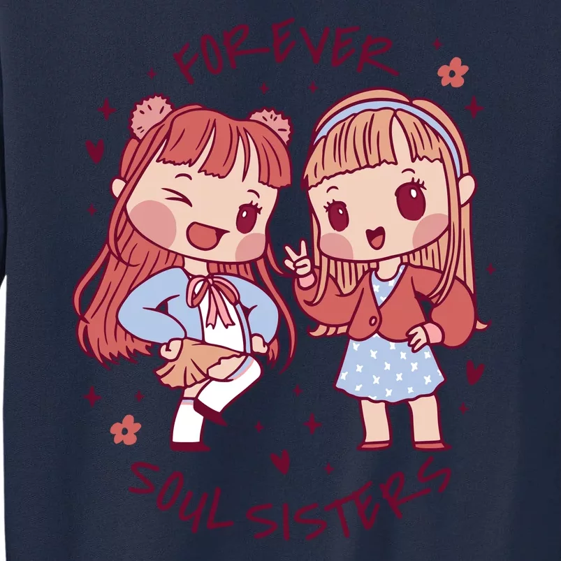 Forever Soul Sisters Chibi Friends Tall Sweatshirt