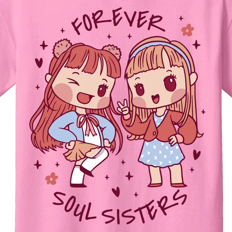 Forever Soul Sisters Chibi Friends Kids T-Shirt