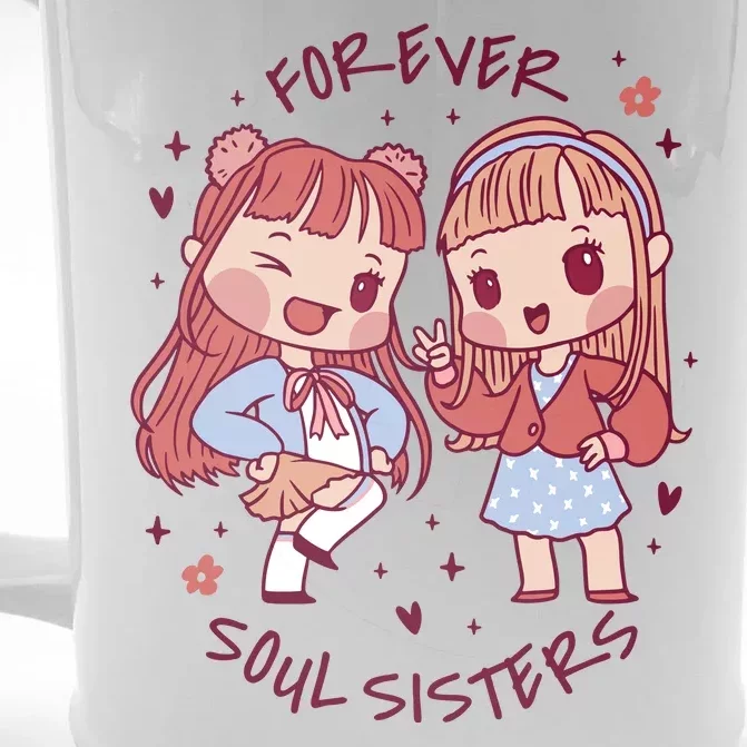 Forever Soul Sisters Chibi Friends Front & Back Beer Stein