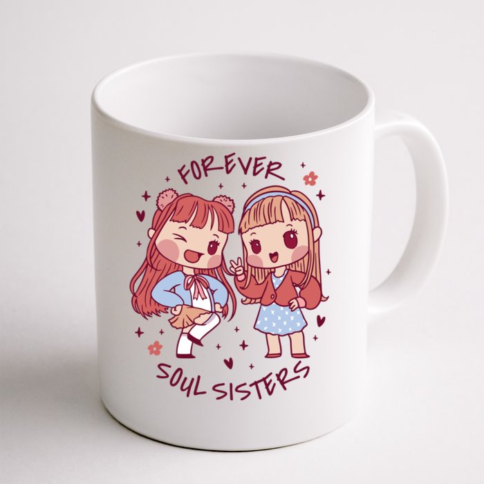 Forever Soul Sisters Chibi Friends Front & Back Coffee Mug