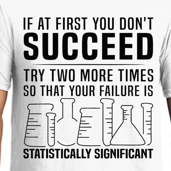 Funny Statistics Science Pun Gift For Men Women Chemistry Pajama Set