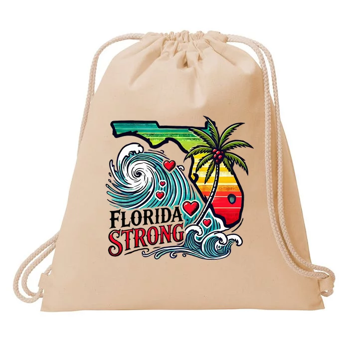 Florida Strong Support Pray For Tampa Bay Strong Community Drawstring Bag