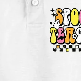 Funny Spooky Season Retro Spooky Teacher Halloween Costume Dry Zone Grid Performance Polo