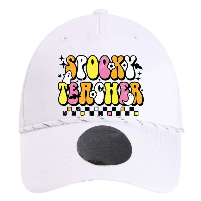 Funny Spooky Season Retro Spooky Teacher Halloween Costume Performance The Dyno Cap