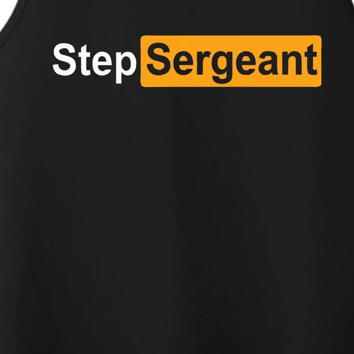 Funny Step Sergeant Performance Tank