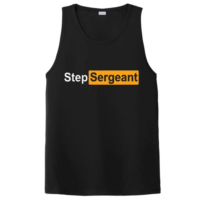 Funny Step Sergeant Performance Tank