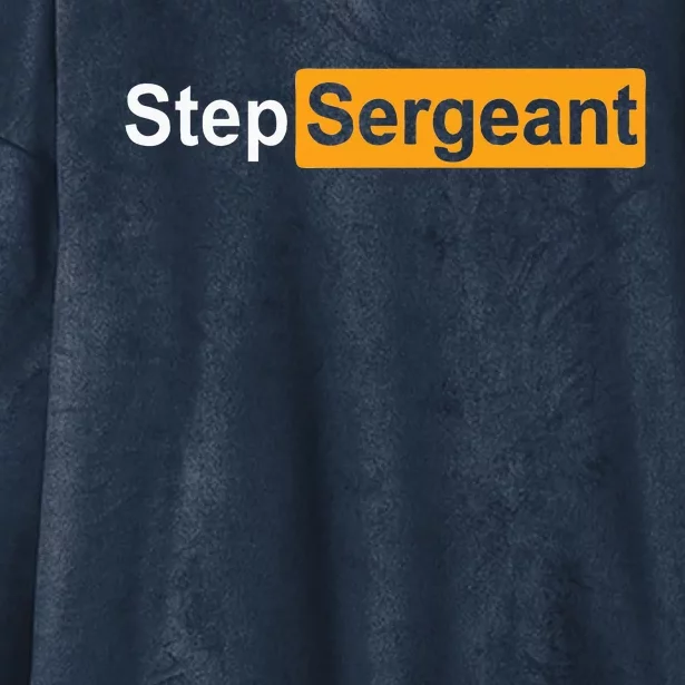 Funny Step Sergeant Hooded Wearable Blanket