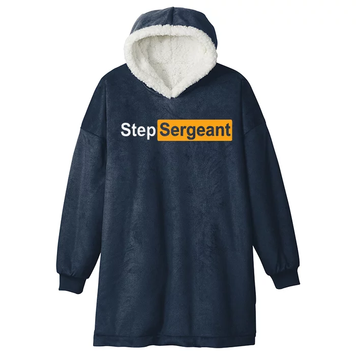 Funny Step Sergeant Hooded Wearable Blanket