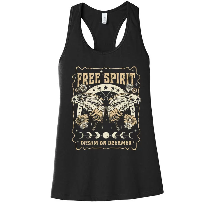 Free Spirit Style Comfort Colors Dream On Dreamer Women's Racerback Tank