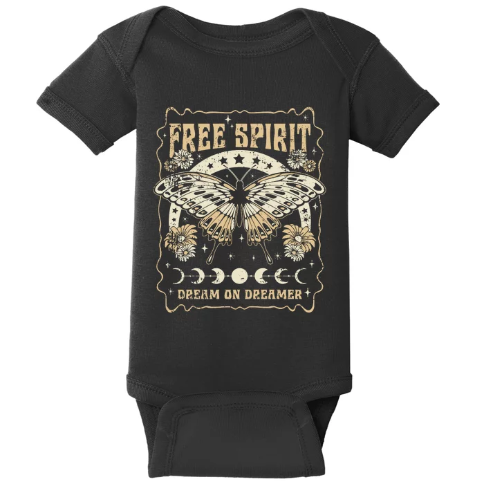 Free Spirit Style Comfort Colors Dream On Dreamer Baby Bodysuit