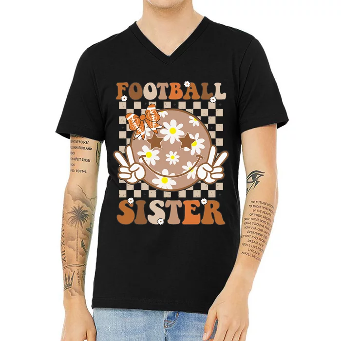 Football Sister Sport Lover V-Neck T-Shirt