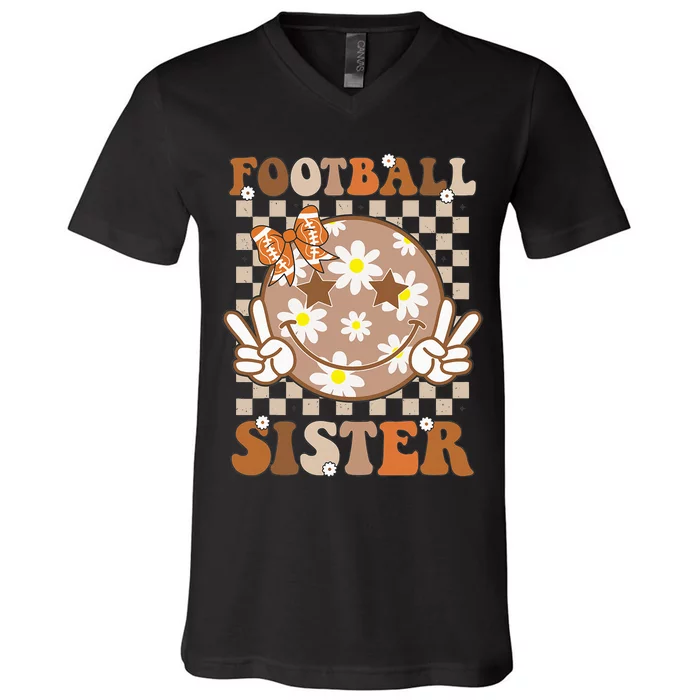 Football Sister Sport Lover V-Neck T-Shirt