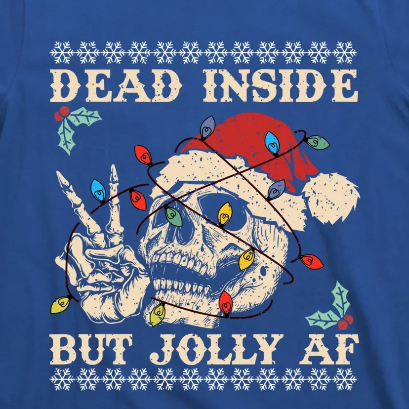 Festive Sarcastic Snarky Skeleton Ugly Christmas Sweater Gift T-Shirt