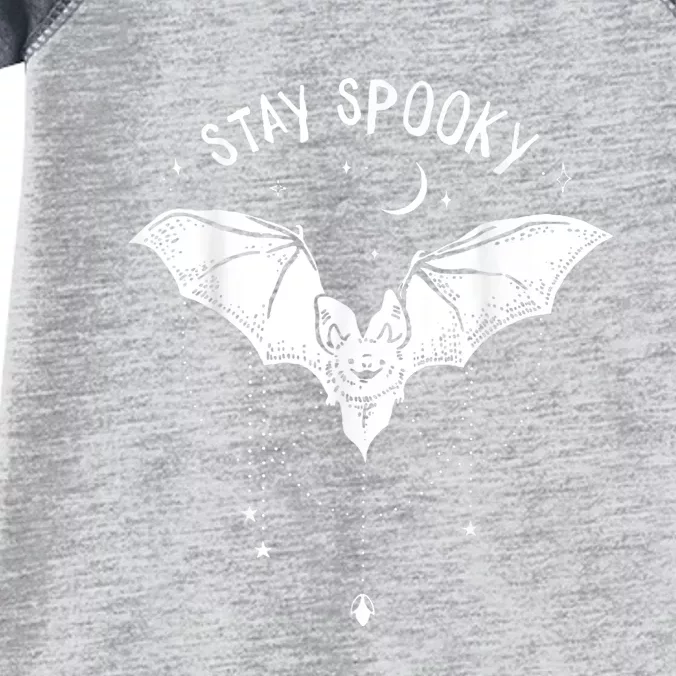 Funny Stay Spooky Cute Vampire Bat Halloween Infant Baby Jersey Bodysuit