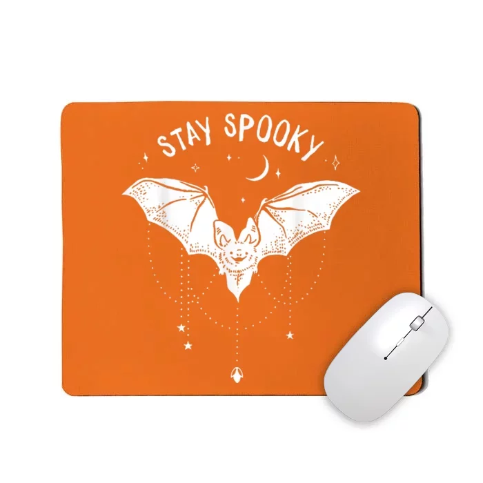 Funny Stay Spooky Cute Vampire Bat Halloween Mousepad