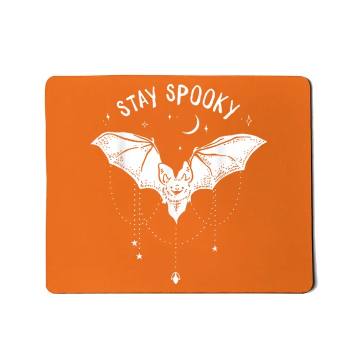 Funny Stay Spooky Cute Vampire Bat Halloween Mousepad