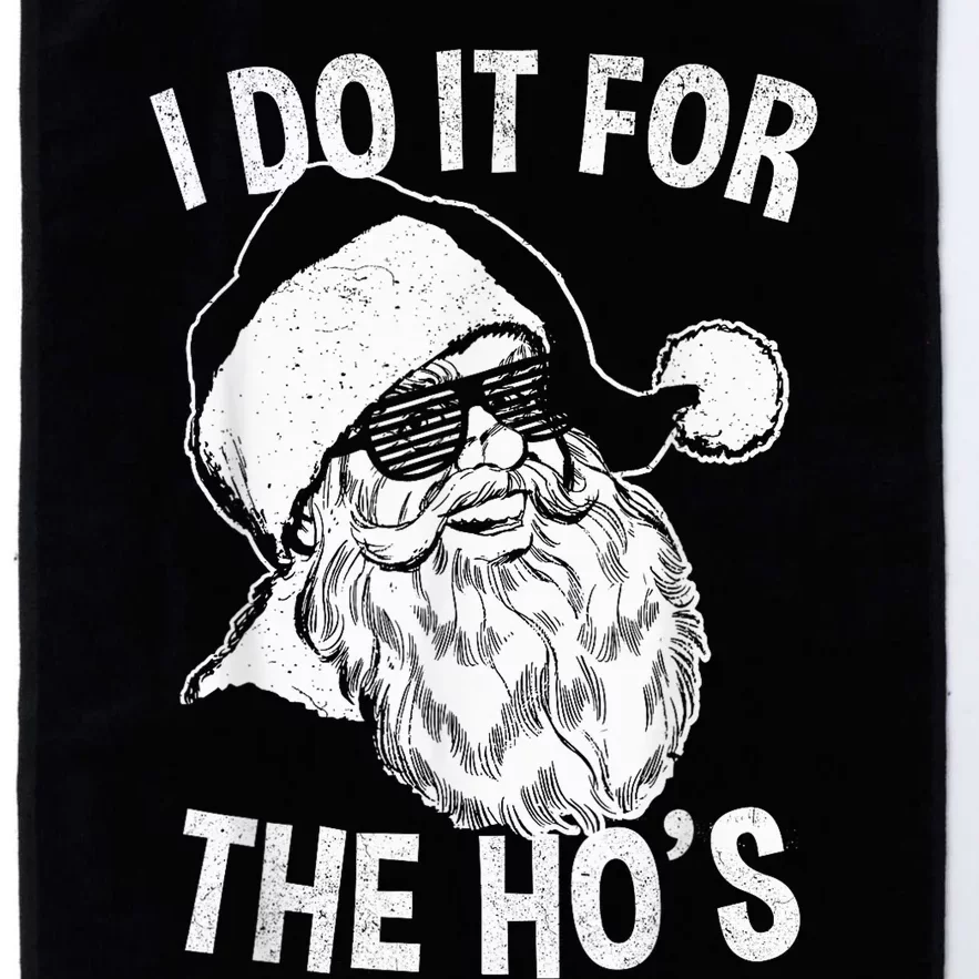 Funny Santa Shirt | Retro Santa I Do It For The Ho's Platinum Collection Golf Towel