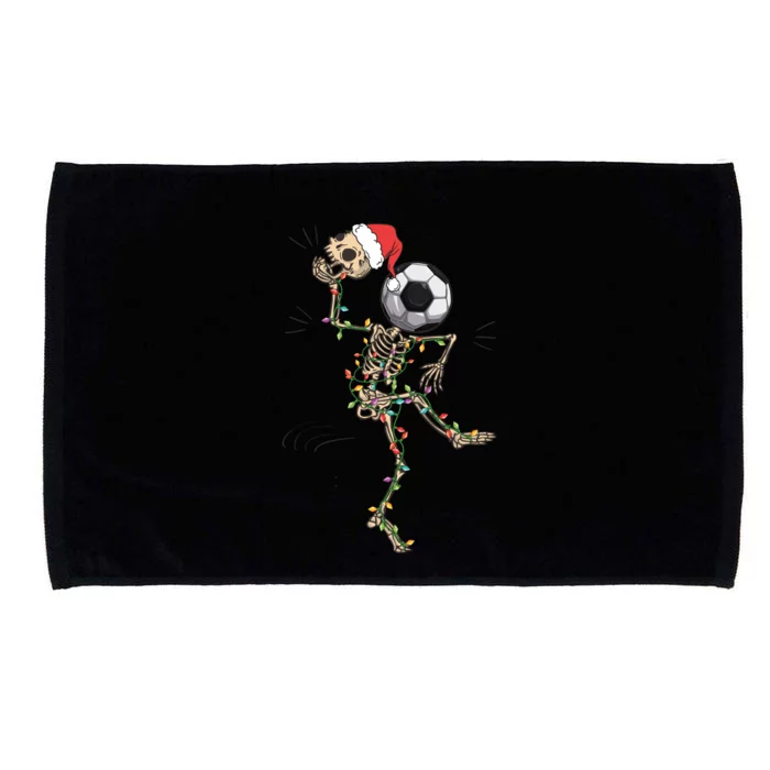 Funny Skeleton Soccer Ball Christmas Boys Xmas Gift Microfiber Hand Towel