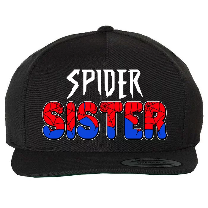 Funny Spider Sister Matching Family Shirts Wool Snapback Cap