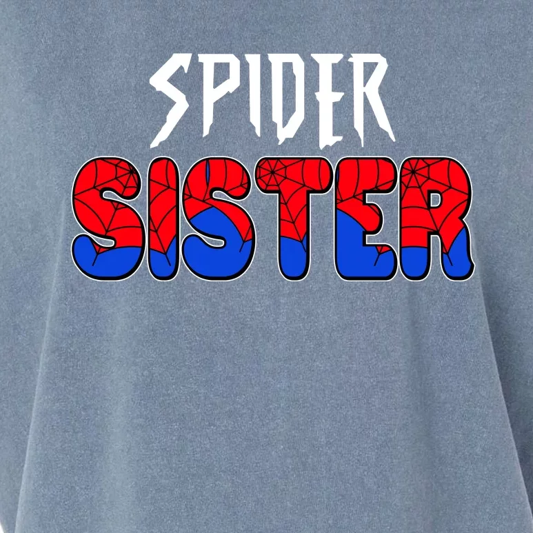 Funny Spider Sister Matching Family Shirts Garment-Dyed Women's Muscle Tee