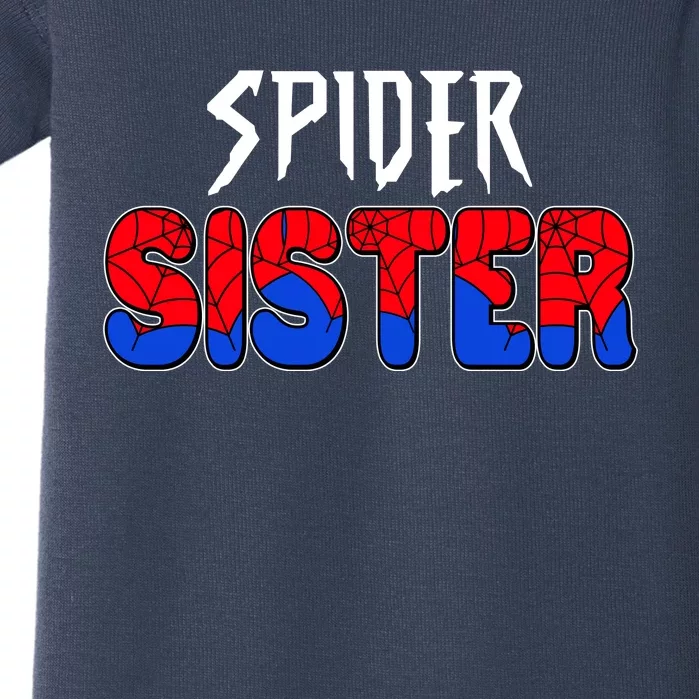 Funny Spider Sister Matching Family Shirts Baby Bodysuit