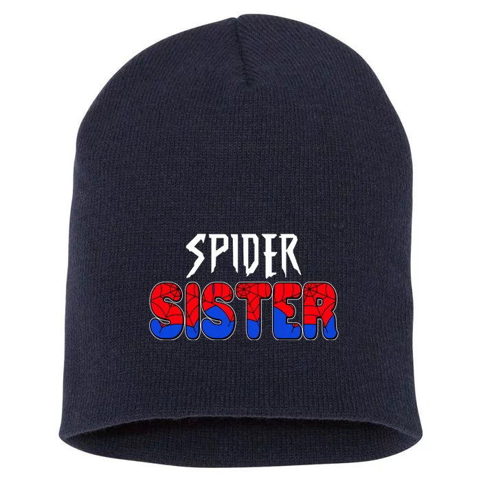 Funny Spider Sister Matching Family Shirts Short Acrylic Beanie