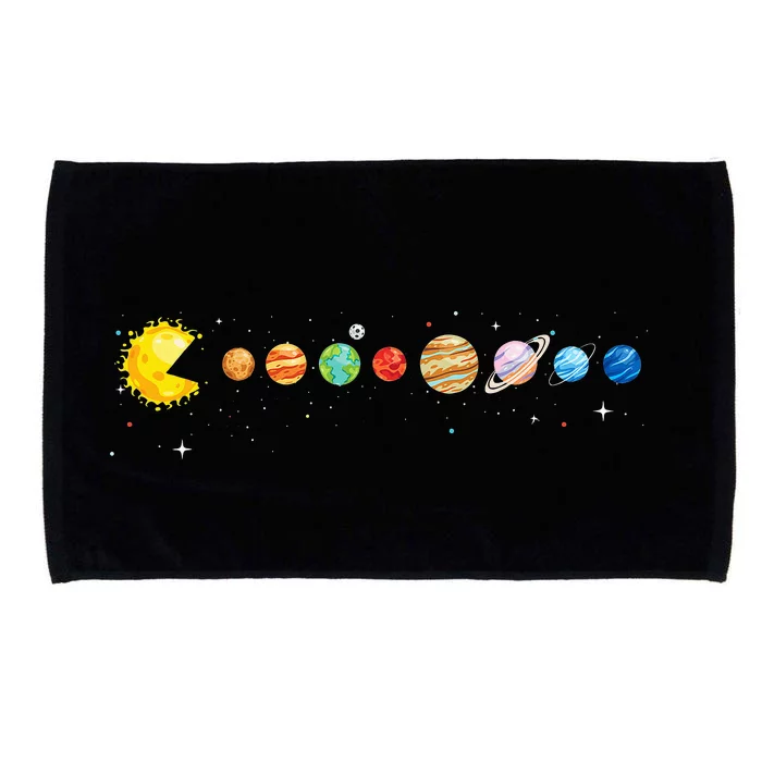 Funny Solar System Games Lovers Astronomy Planets Microfiber Hand Towel