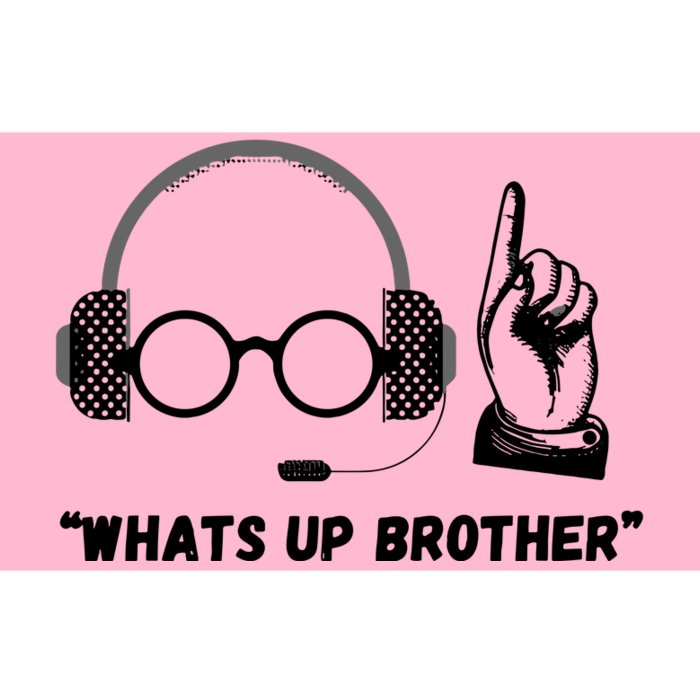 Funny Sketch Streamer Whats Up Brother Bumper Sticker