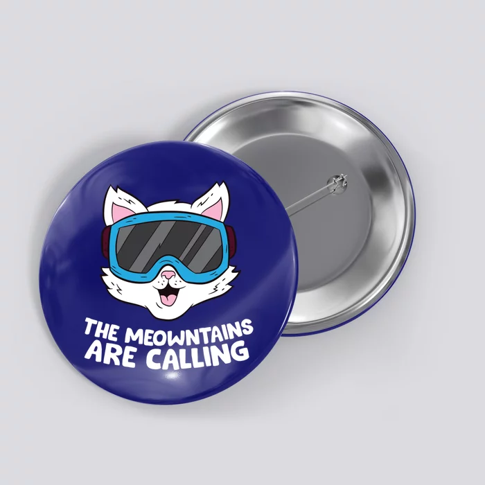 Funny Snowboard Ski Goggle For Snowboarding Cat Skiing Gift Button