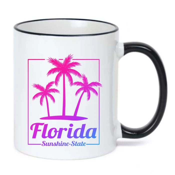 Florida Sunshine State Retro Look Gift Black Color Changing Mug