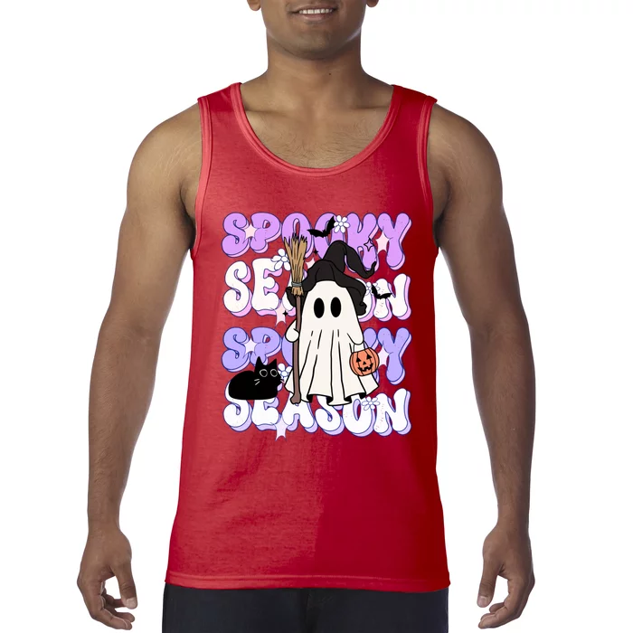 Funny Saying Spooky Season Halloween Ghost Lover Tank Top