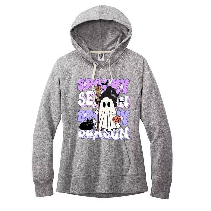 Funny Saying Spooky Season Halloween Ghost Lover Women's Fleece Hoodie