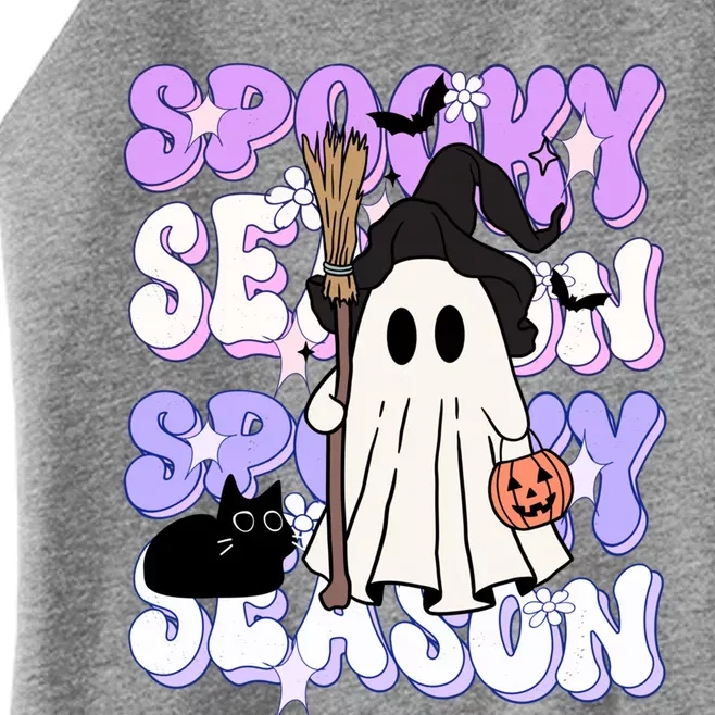 Funny Saying Spooky Season Halloween Ghost Lover Women’s Perfect Tri Rocker Tank