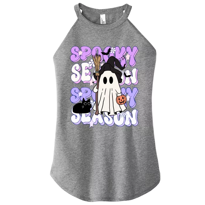 Funny Saying Spooky Season Halloween Ghost Lover Women’s Perfect Tri Rocker Tank