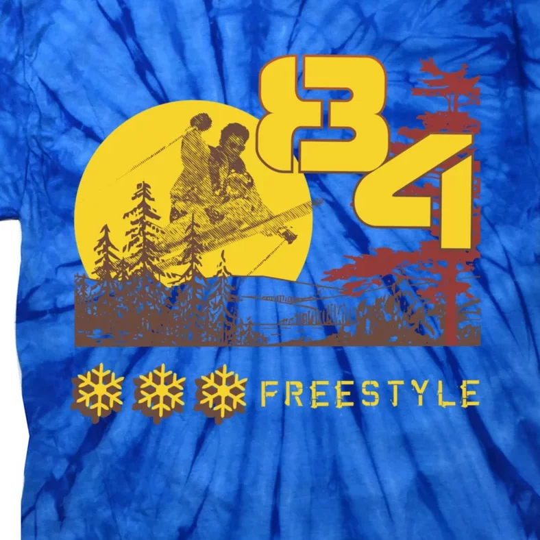 Freestyle Skiing Ski Sport Gift Tie-Dye T-Shirt