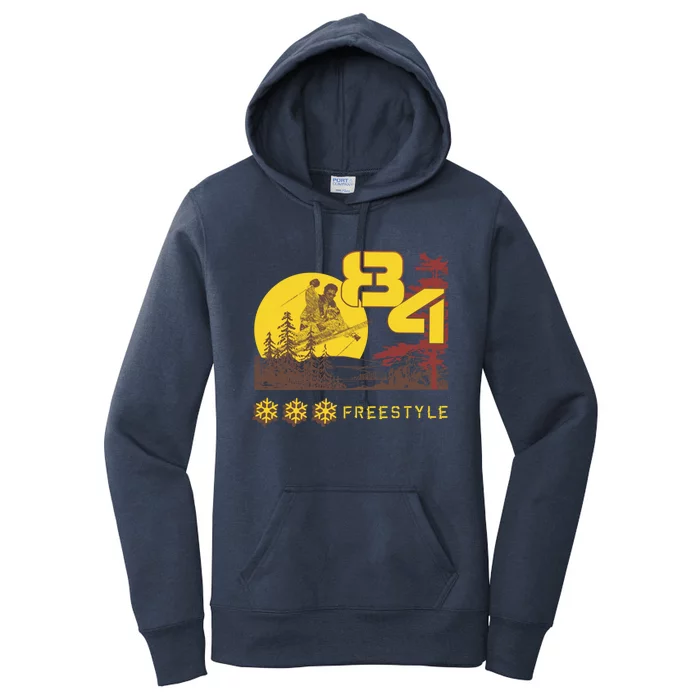 Freestyle Skiing Ski Sport Gift Women's Pullover Hoodie