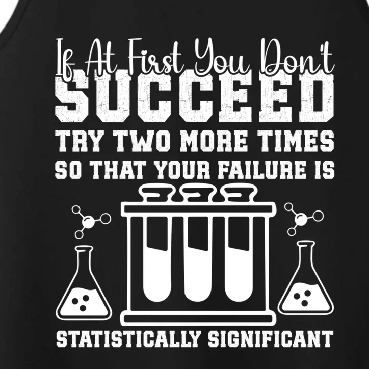 Funny Statistics Science Pun Chemistry Gift Performance Tank