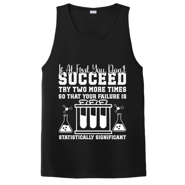 Funny Statistics Science Pun Chemistry Gift Performance Tank