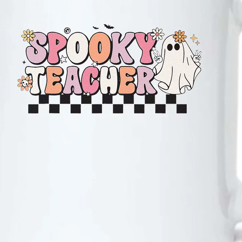 Funny Spooky Season Retro Spooky Teacher Halloween Costume Cute Black Color Changing Mug