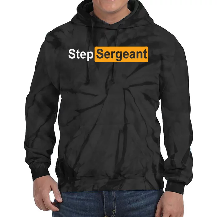 Funny Step Sergeant Tie Dye Hoodie