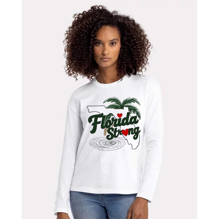 Florida Strong Support Florida Womens Cotton Relaxed Long Sleeve T-Shirt