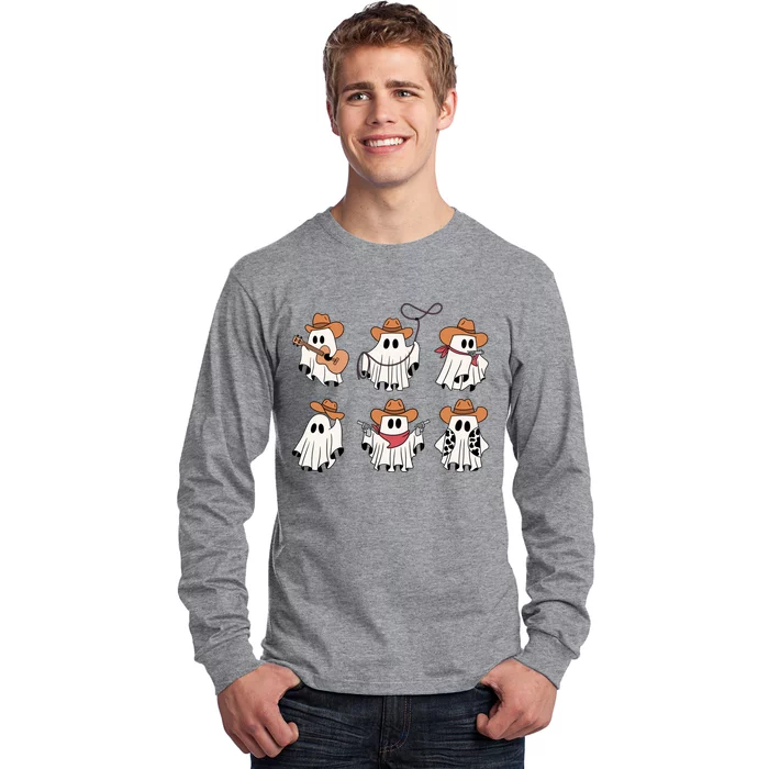 Funny Saying Spooky Season Halloween Western Long Sleeve Shirt