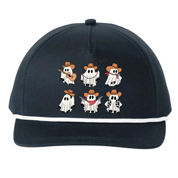 Funny Saying Spooky Season Halloween Western Snapback Five-Panel Rope Hat