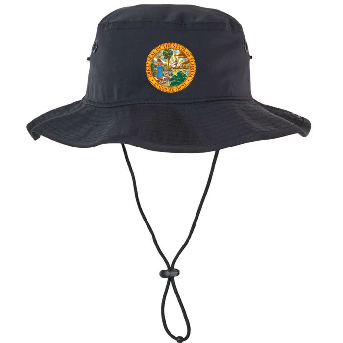 Florida State Seal Flag Legacy Cool Fit Booney Bucket Hat