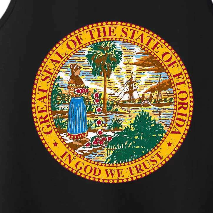 Florida State Seal Flag Performance Tank