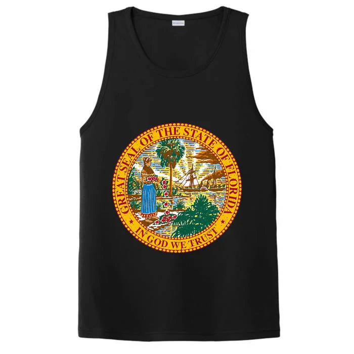 Florida State Seal Flag Performance Tank