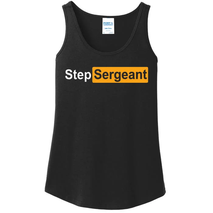 Funny Step Sergeant Ladies Essential Tank