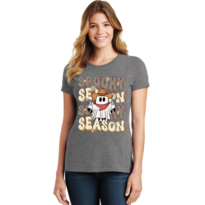 Funny Saying Spooky Season Halloween Western Women's T-Shirt