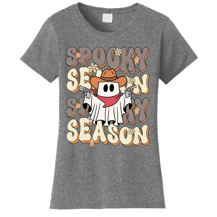 Funny Saying Spooky Season Halloween Western Women's T-Shirt